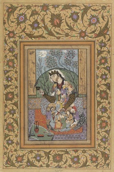 लघु- बैठे चित्र द्वारा अज्ञात अज्ञात